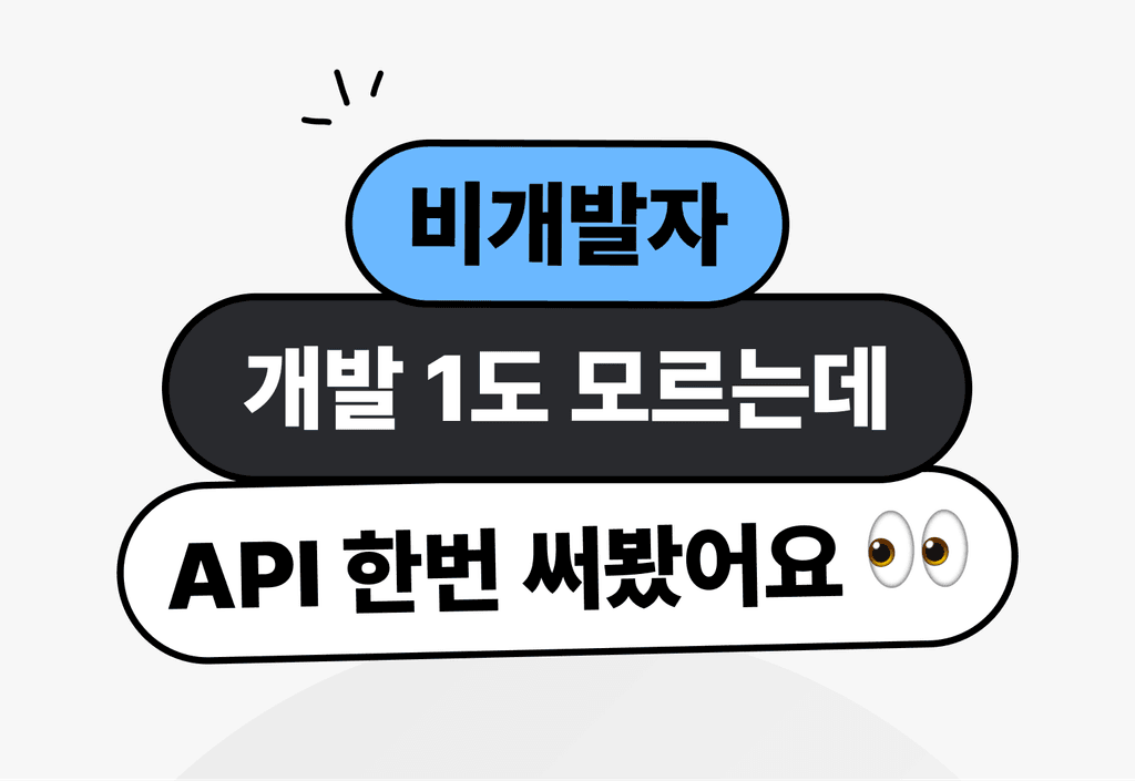 개발 1도 모르는데, API 한번 써봤어요_image